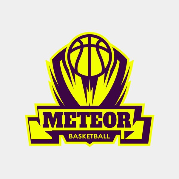 Meteor Basketball Logo Template Thumbnail