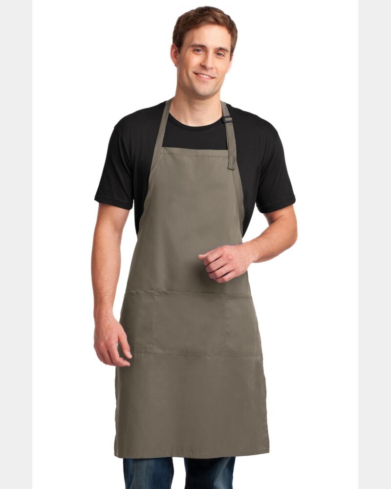 Easy Care Extra Long Bib Apron with Stain Release Thumbnail
