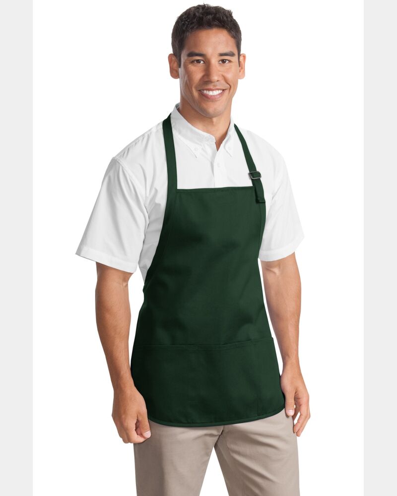 Medium Length Apron with Pouch Pockets Thumbnail