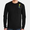 Ultra Cotton ® 100% US Cotton Long Sleeve T Shirt with Pocket Thumbnail